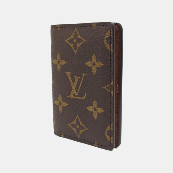 Monogram Coated Canvas Card Holder Brown