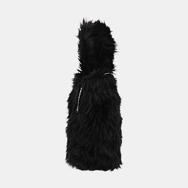 Fur Tote Bag Black