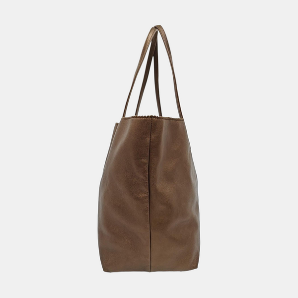 Calfskin Shoulder Bag Beige