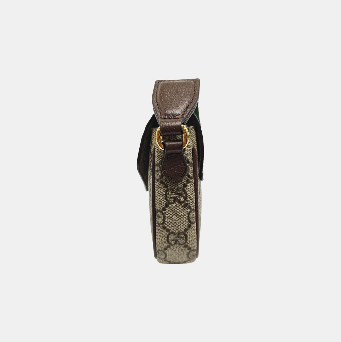 Ophidia Small Monogram Coated Canvas Beige