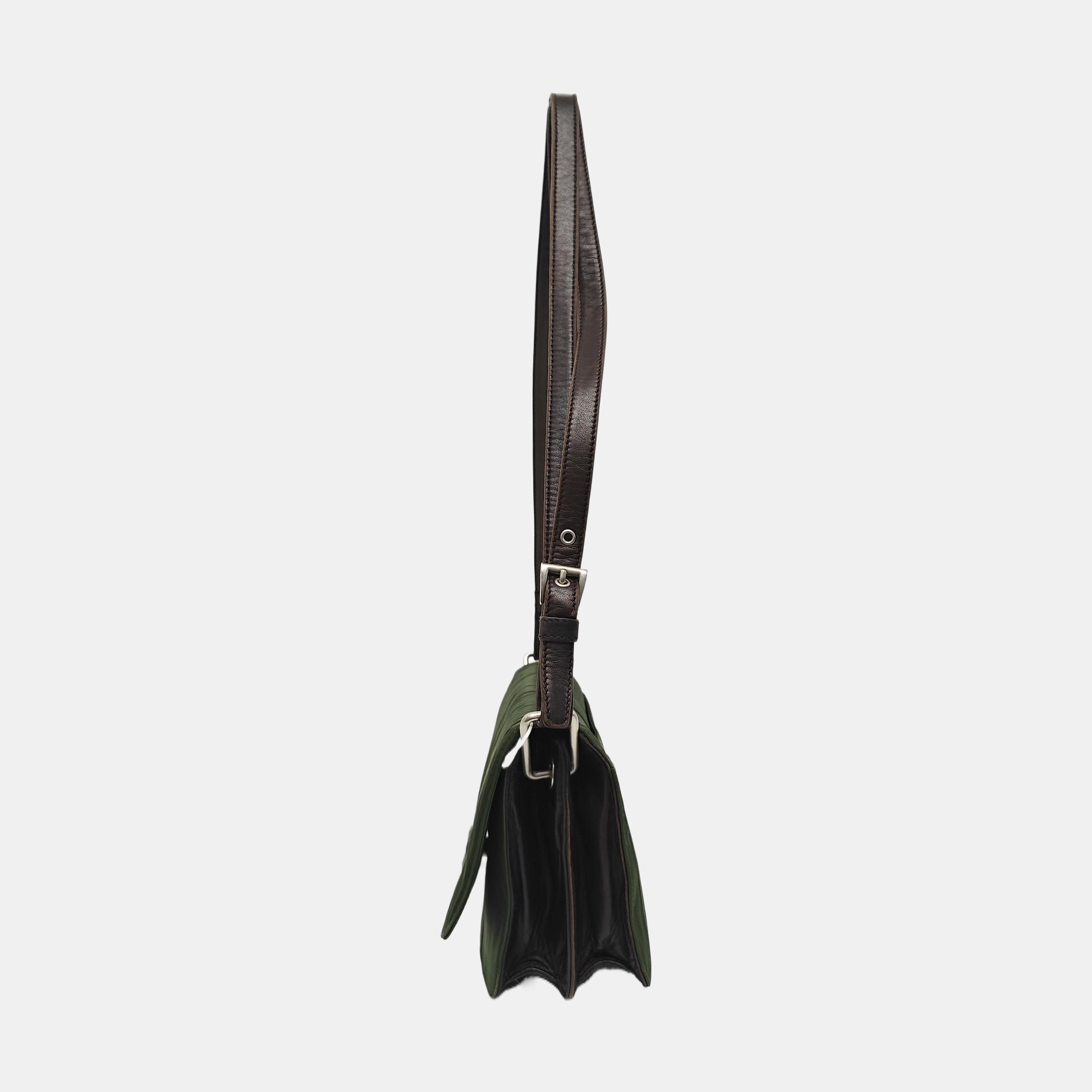 Nylon Shoulder Bag Green