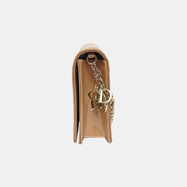 Lady Dior Small Cannage Patent Leather Pink