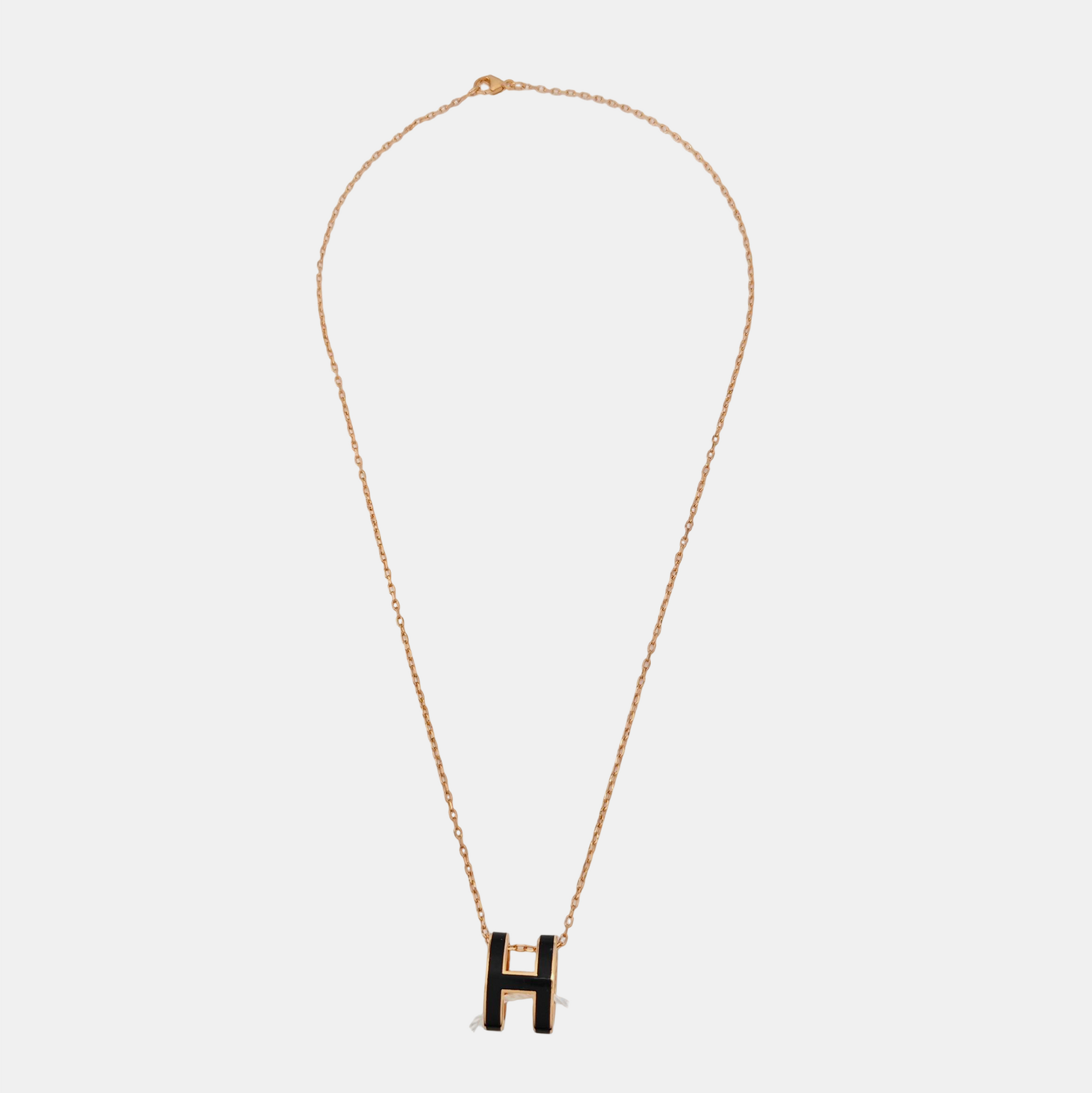 Pop H Metal Rose Gold Necklace