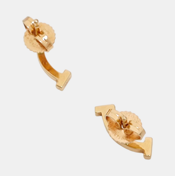 Tiffany T 18k Rose Gold Stud Earrings