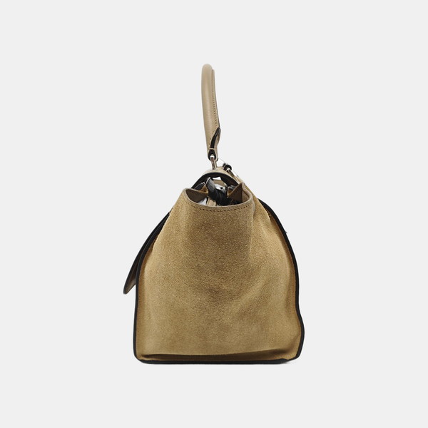 TRAPEZE Small Calfskin Beige