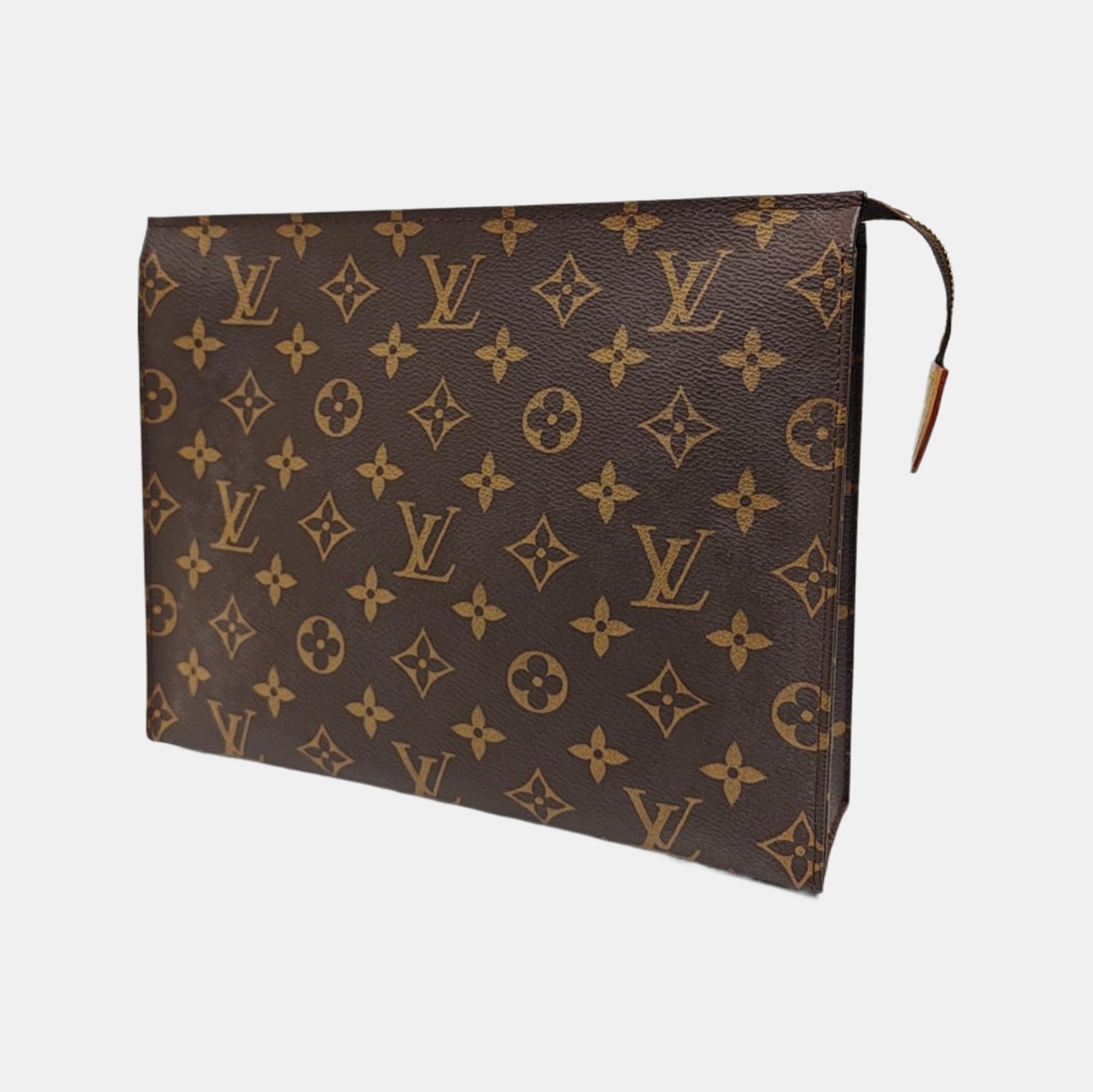 TOILET POCKET 26 Monogram Coated Canvas Brown