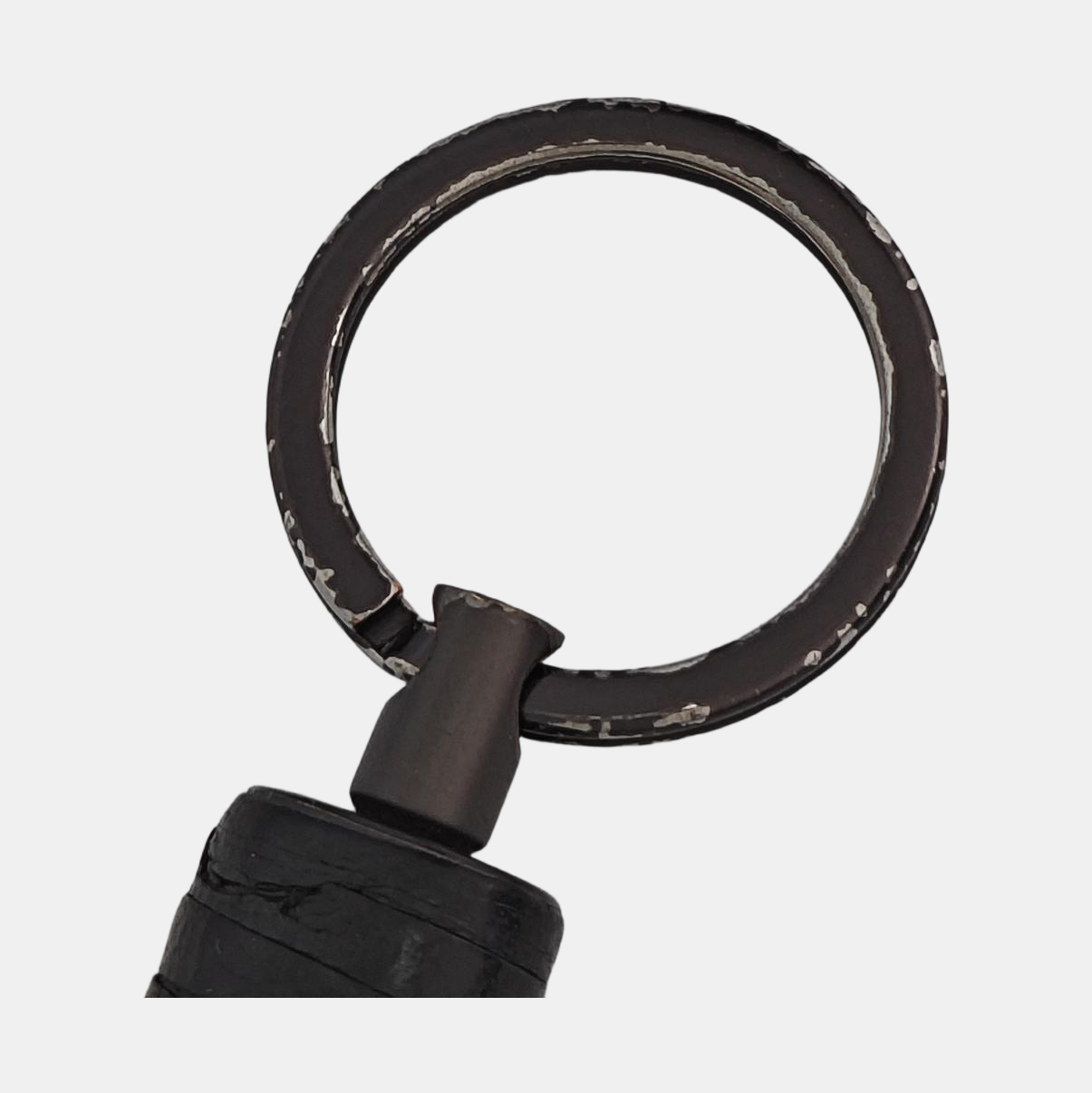 Leather Bag Charm Black