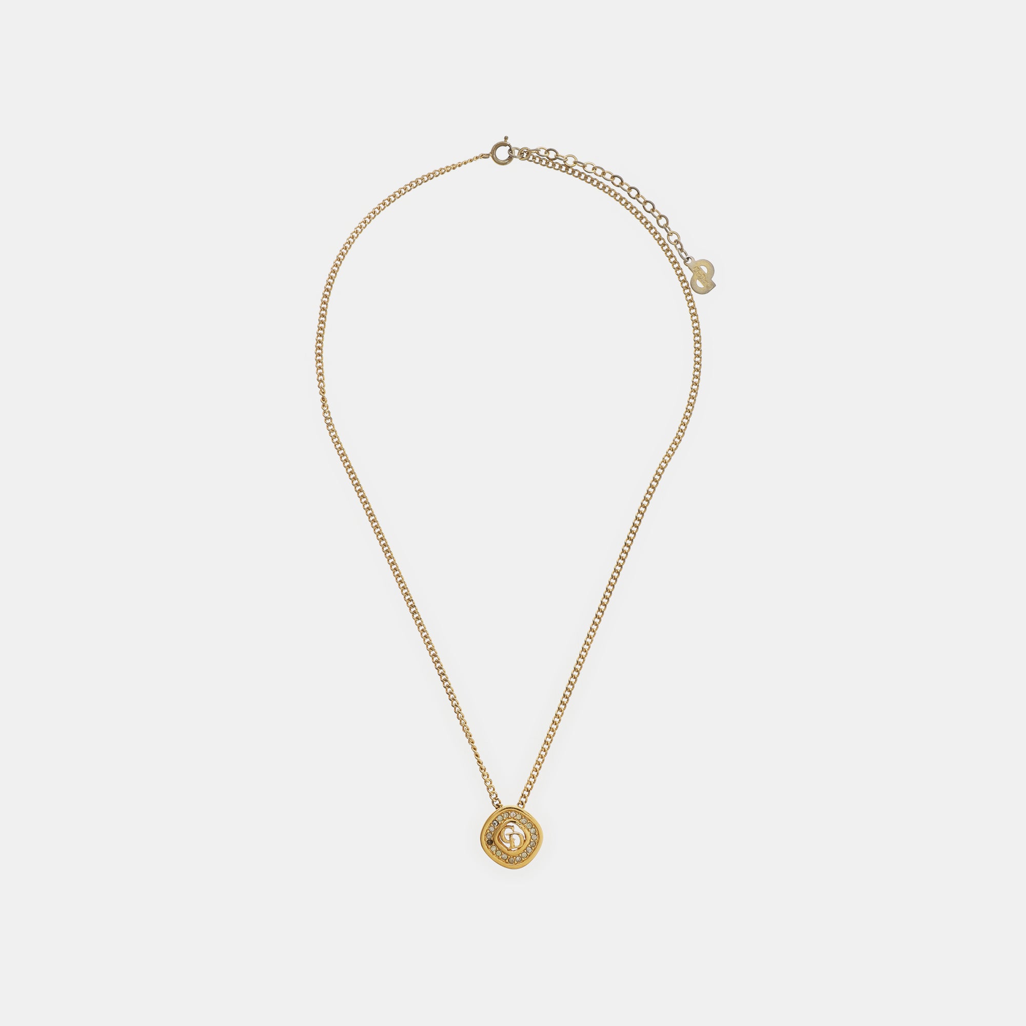 Petit CD Metal Gold Necklace