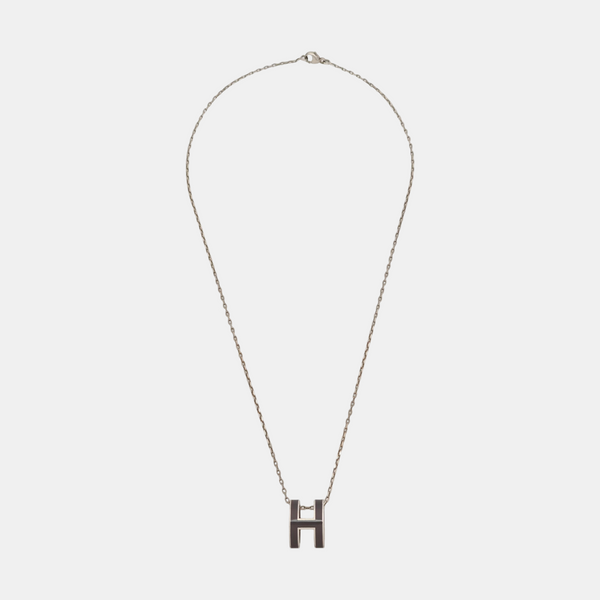 Pop H Metal Silver Necklace