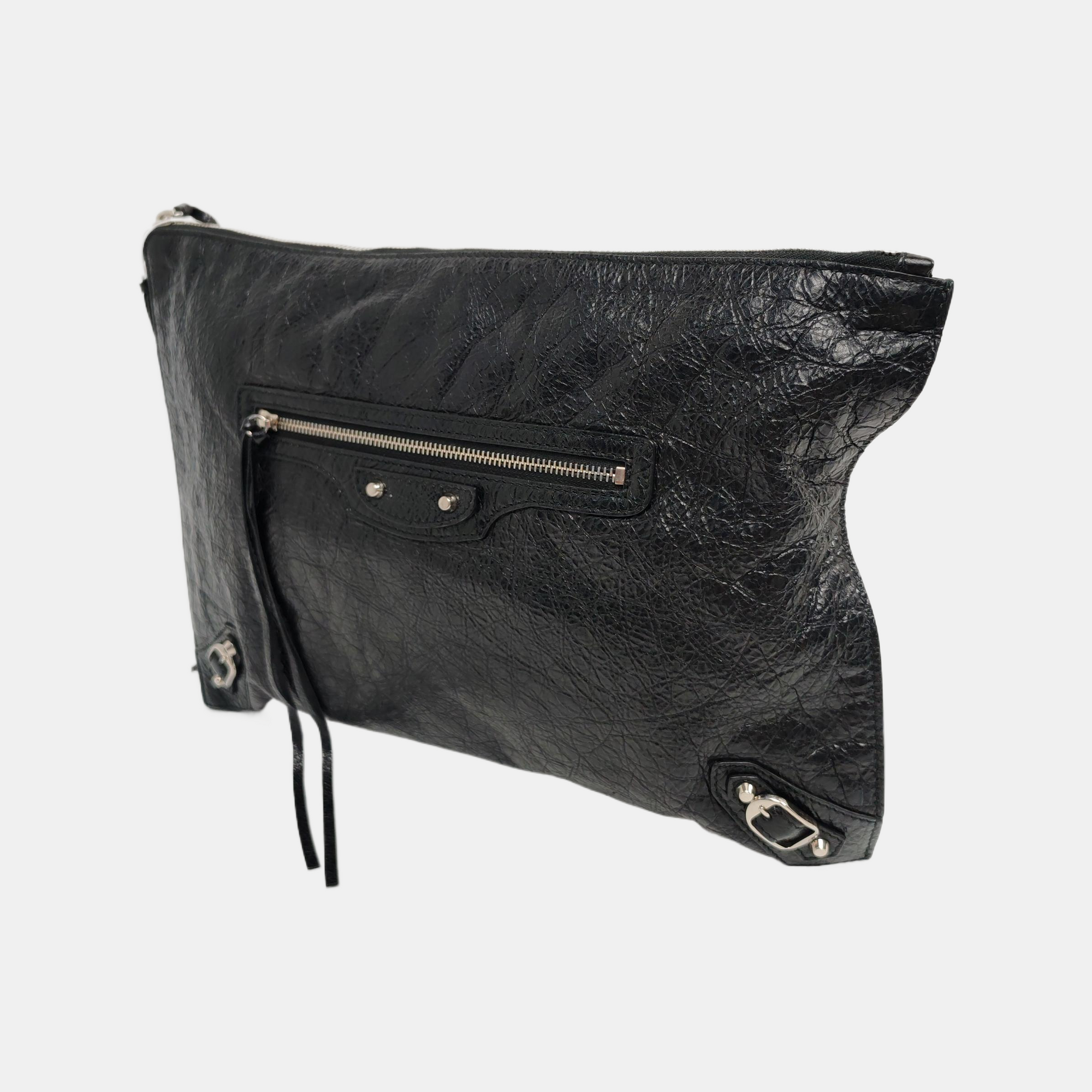Authenticated pre-owned  Classic City Lambskin Black - Clutch at Looply