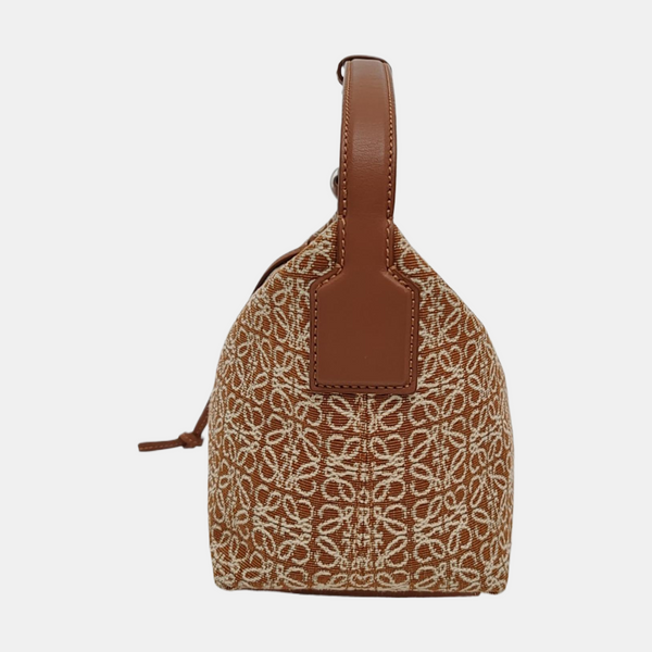 Monogram Canvas Top Handle Bag Brown