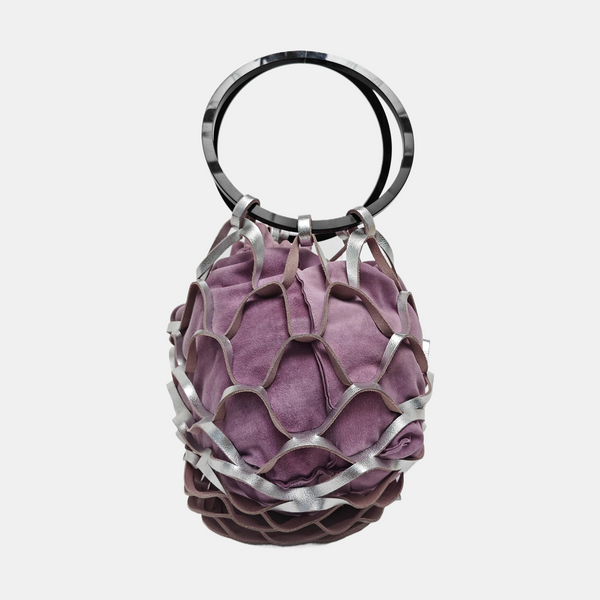 Special Material Shoulder Bag Purple