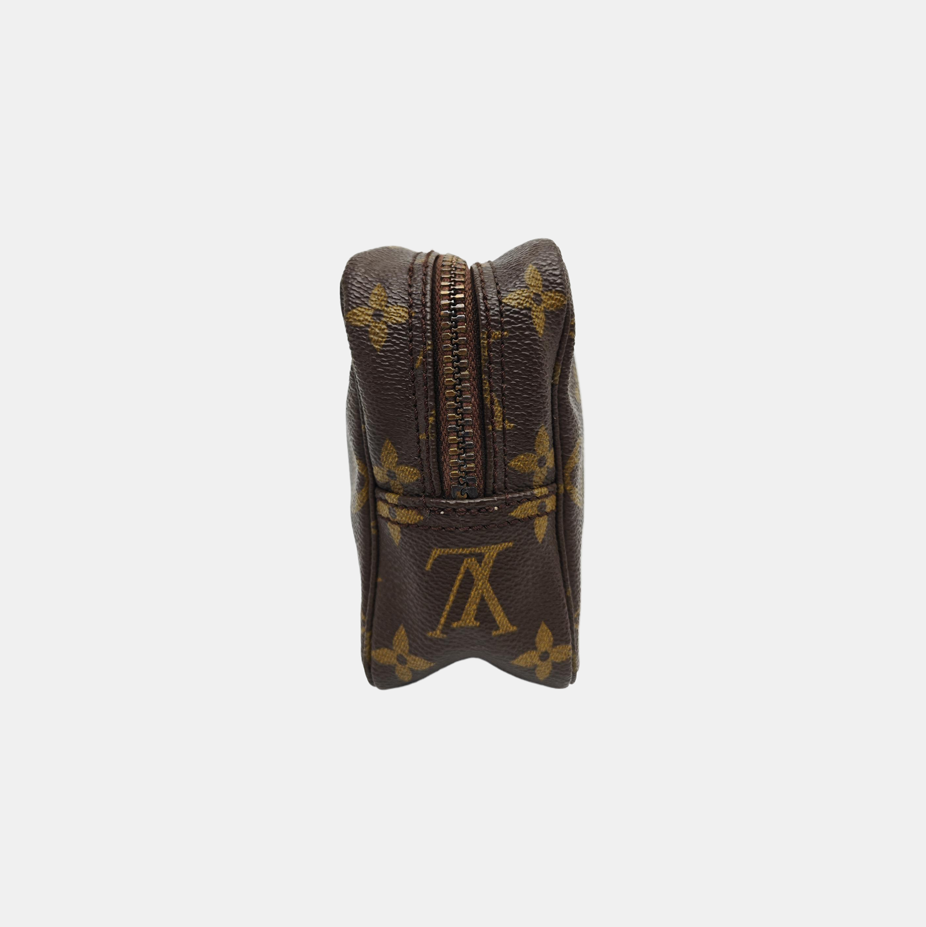 TROUSSE TOILETTE Monogram Coated Canvas Brown