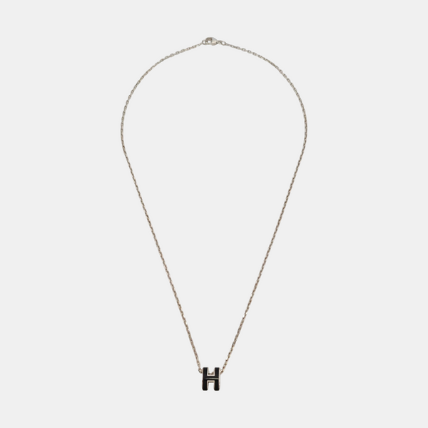 Pop H Metal Silver Necklace