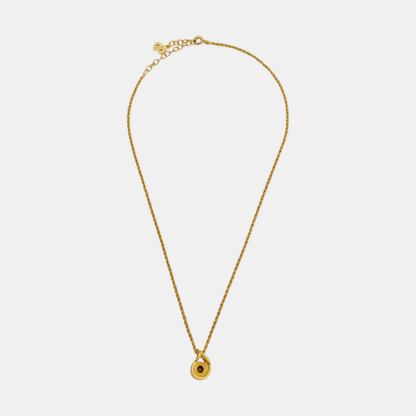 Twist Round Metal Gold Necklace