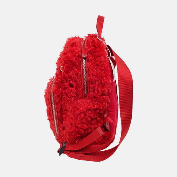 Fabric Backpack Red