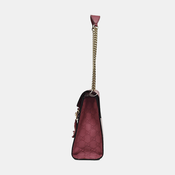 Emily Chain Monogram Calfskin Pink