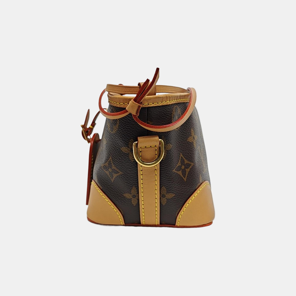 NOÉ Mini Monogram Coated Canvas Brown