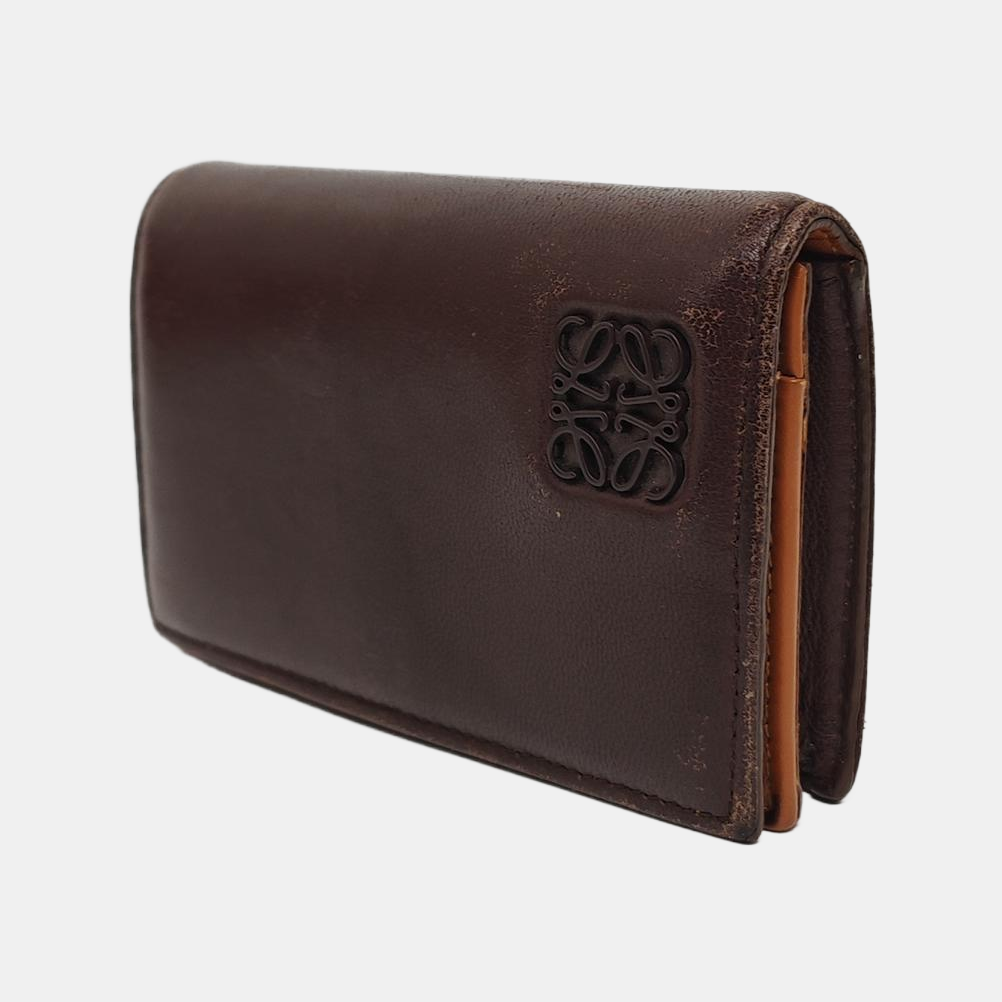 Calfskin Card Holder Brown
