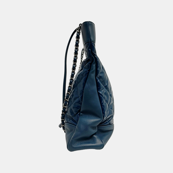 CHANEL 31 Large Quilted Calfskin Blue