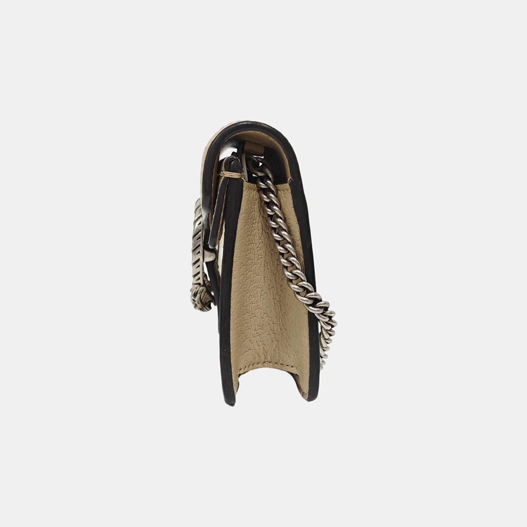 Dionysus Super Mini Monogram Coated Canvas Beige