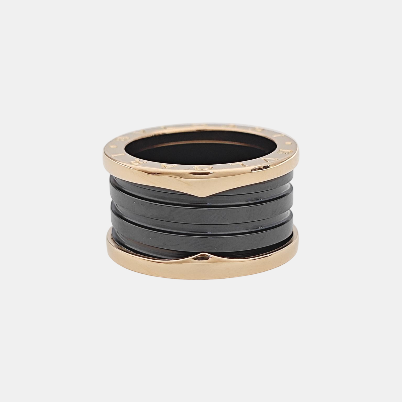 B.ZERO1 18k Rose Gold Ring EU 52