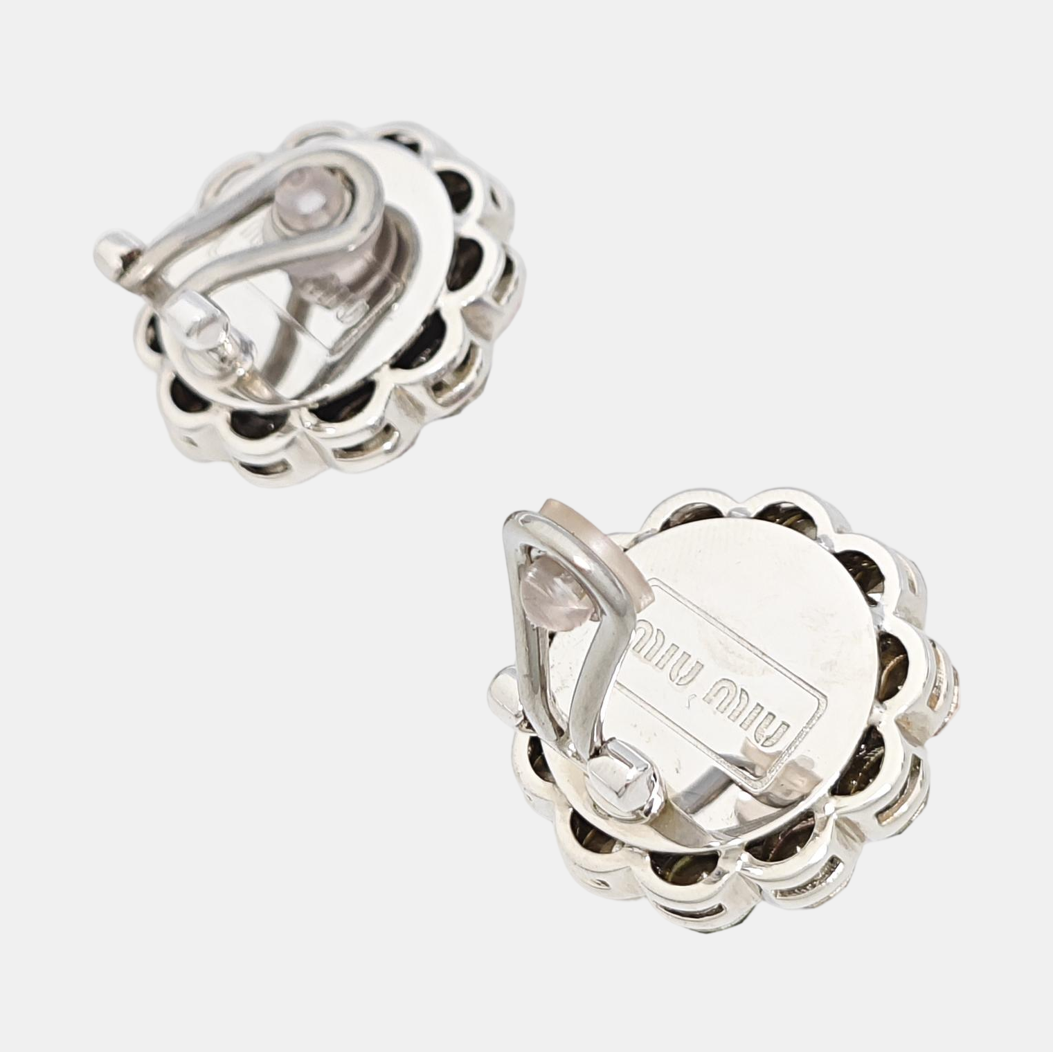 Metal Silver Clip On Earrings