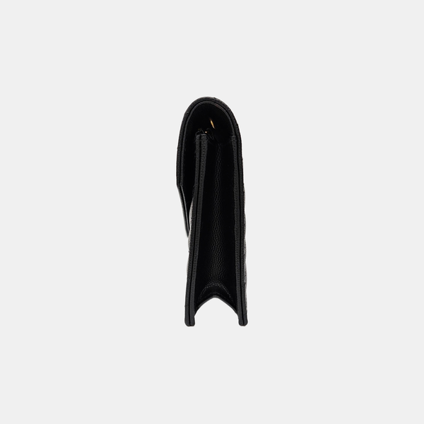 MONOGRAM Chevron Calfskin Black