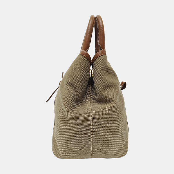 Fabric Tote Bag Brown