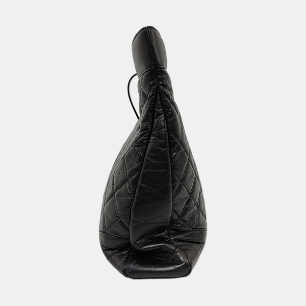 CHANEL 31 Large Quilted Vintage Calf Black