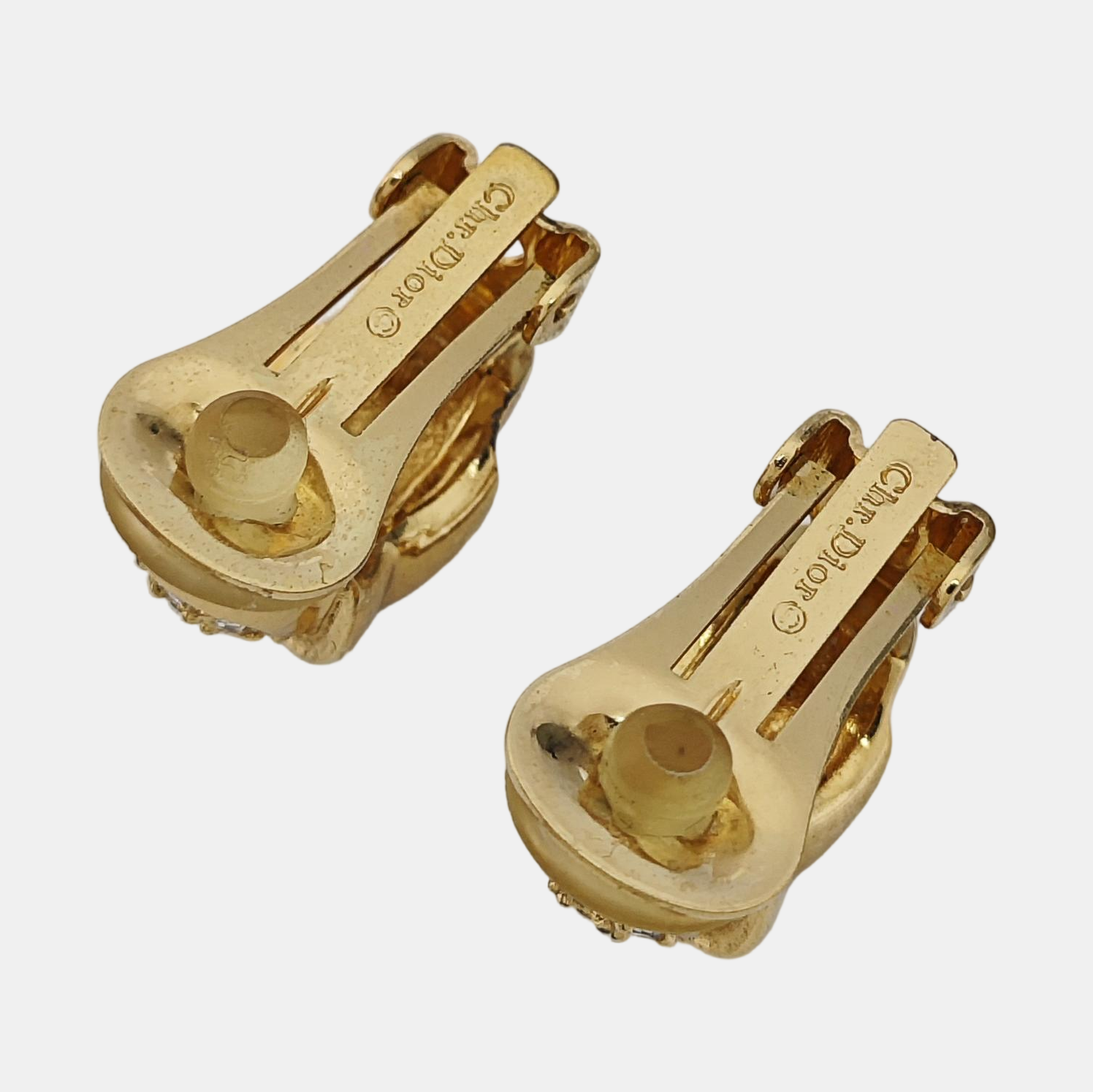 Metal Gold Clip On Earrings