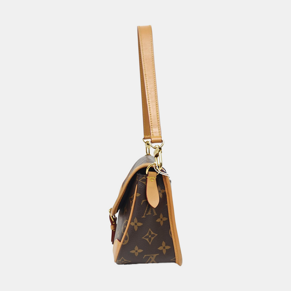 DIANE Monogram Coated Canvas Brown