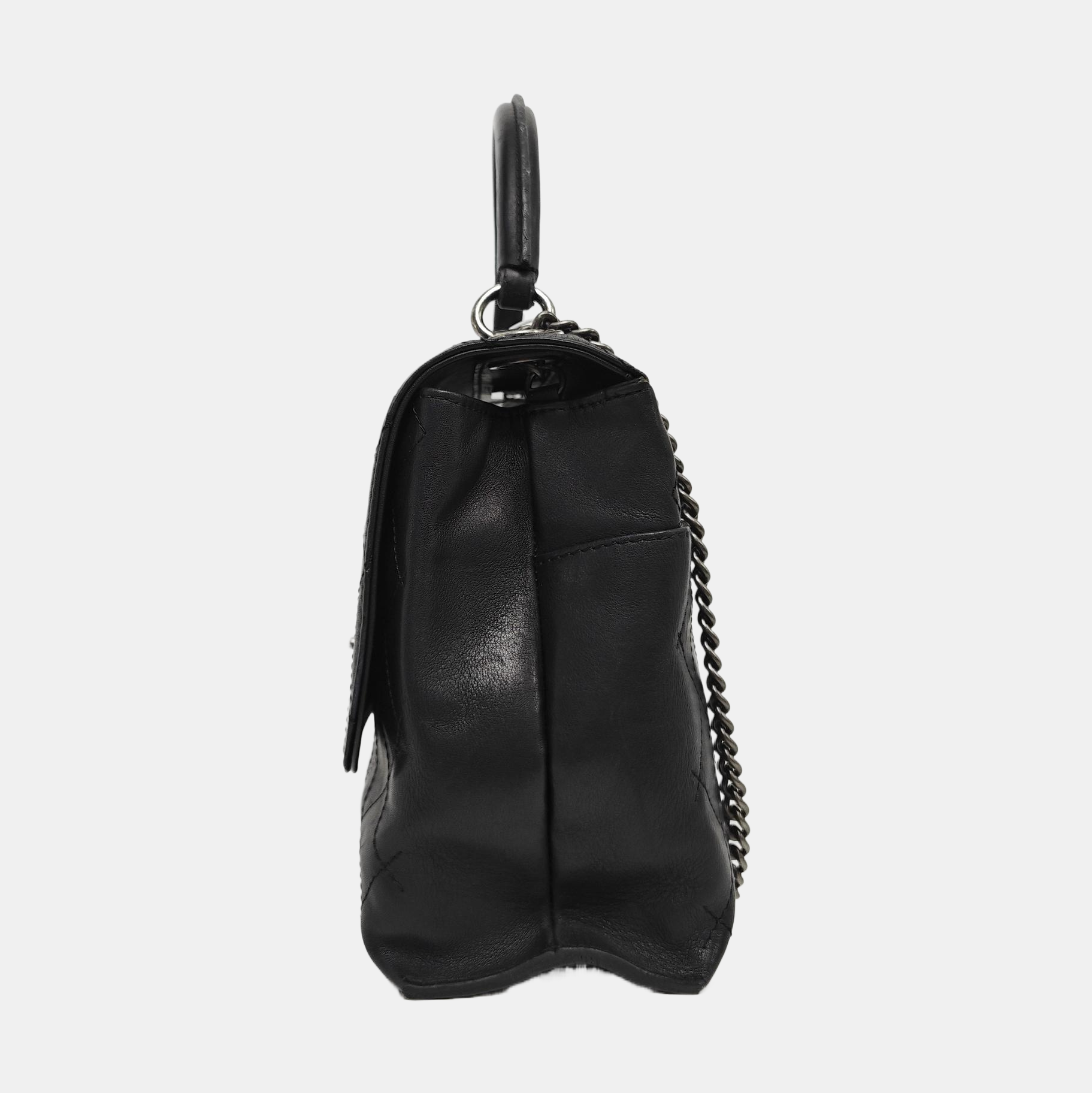 LUXURY TOP Quilted Calfskin Black