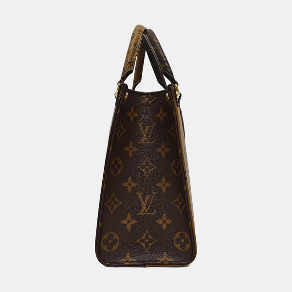 ONTHEGO PM Monogram Coated Canvas Brown