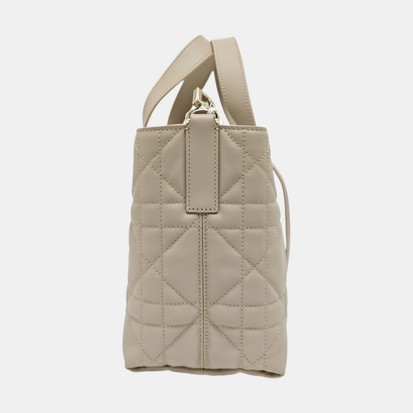 Toujours Small Cannage Calfskin Beige