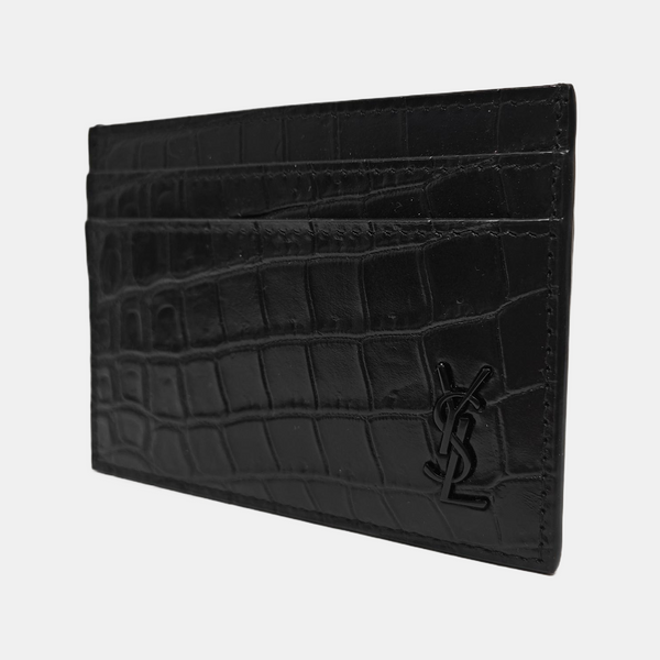 MONOGRAM Calfskin Black Card Holder