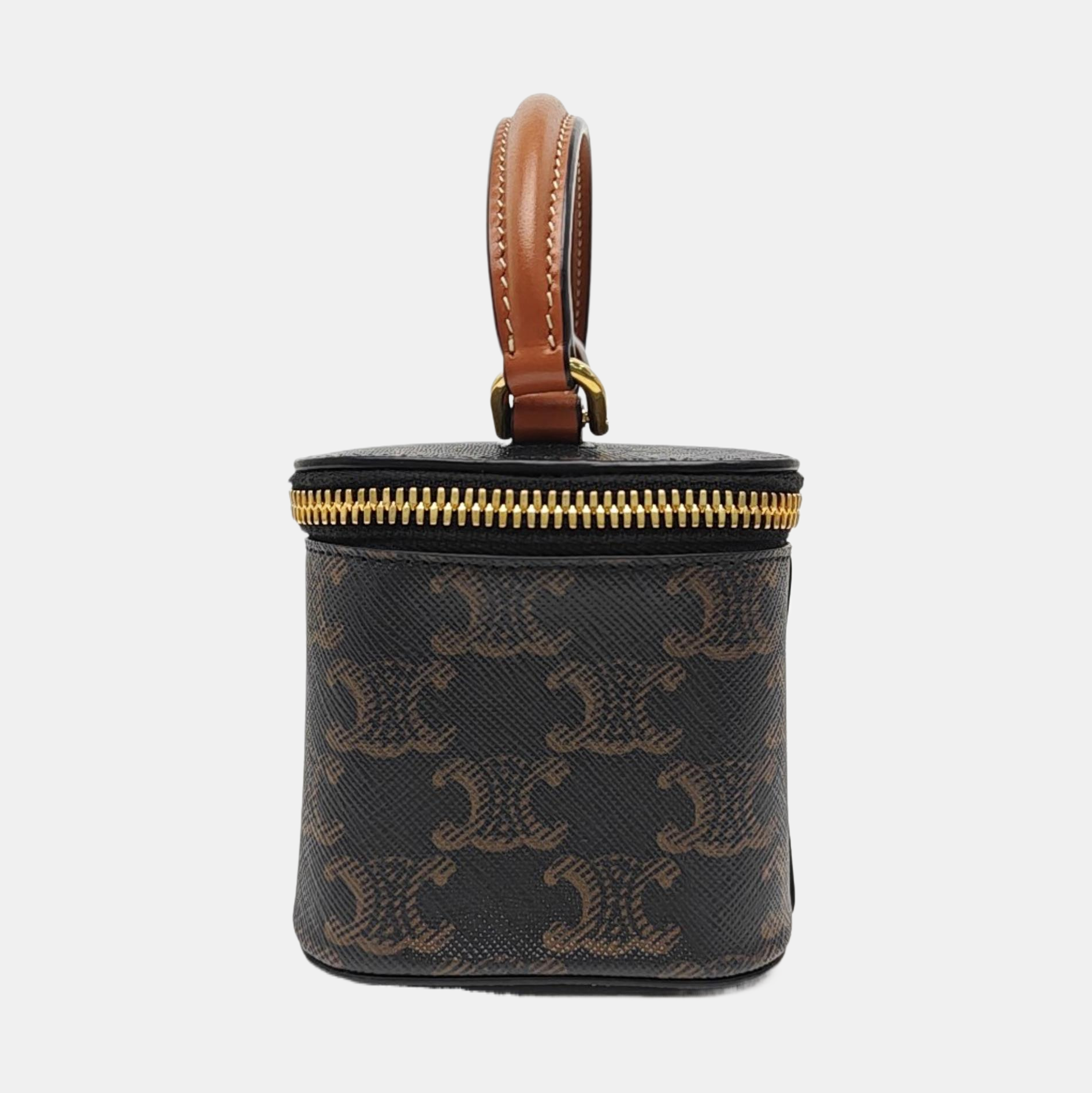 Coated Canvas Shoulder Bag Black