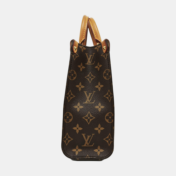 SAC PLAT BB Monogram Coated Canvas Brown