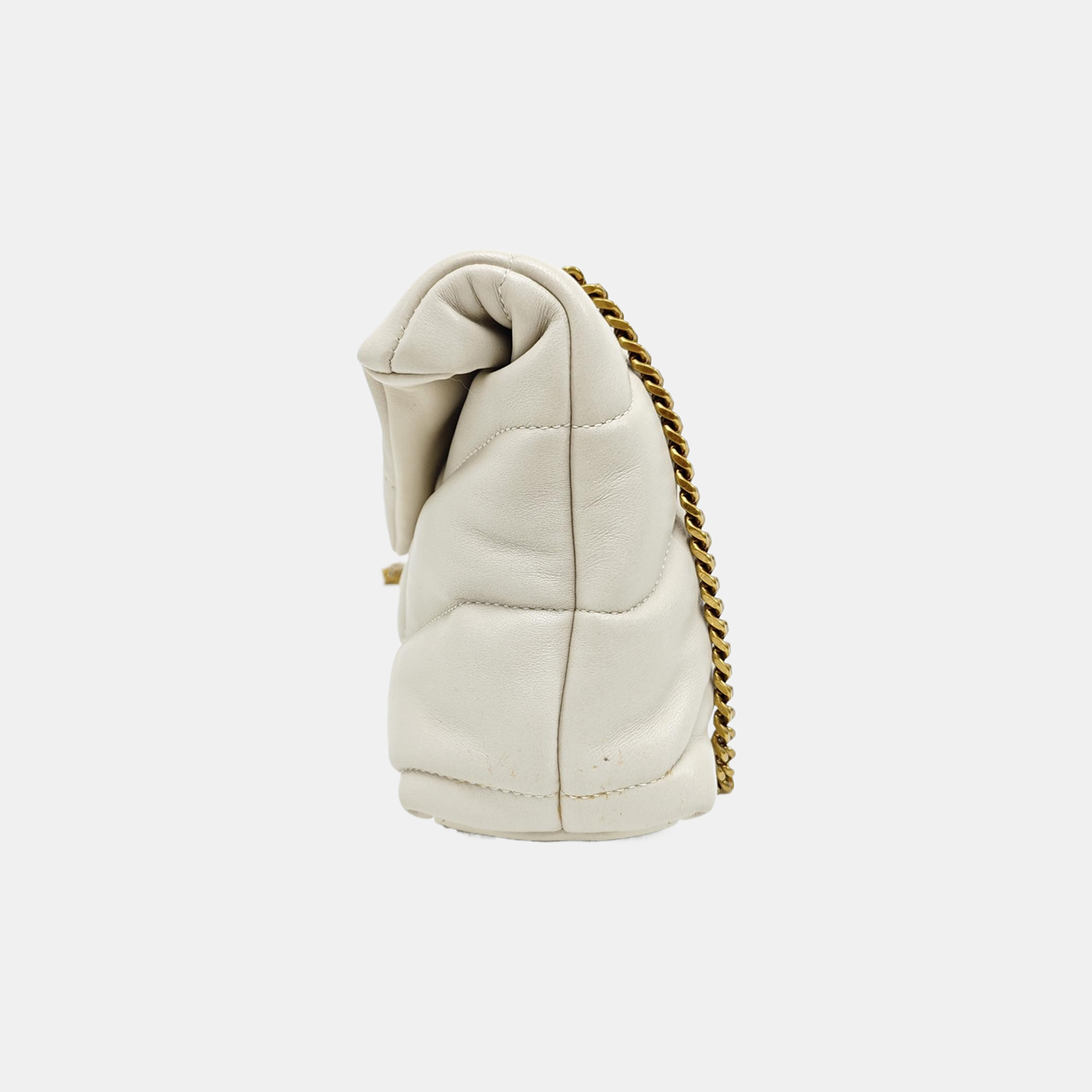 PUFFER Mini Quilted Lambskin Gray