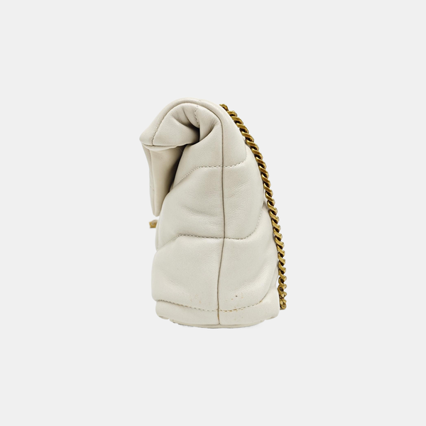 PUFFER Mini Quilted Lambskin Gray