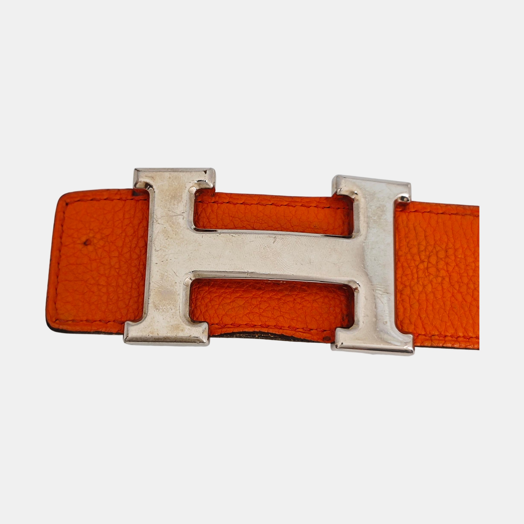 Leather Belt Orange