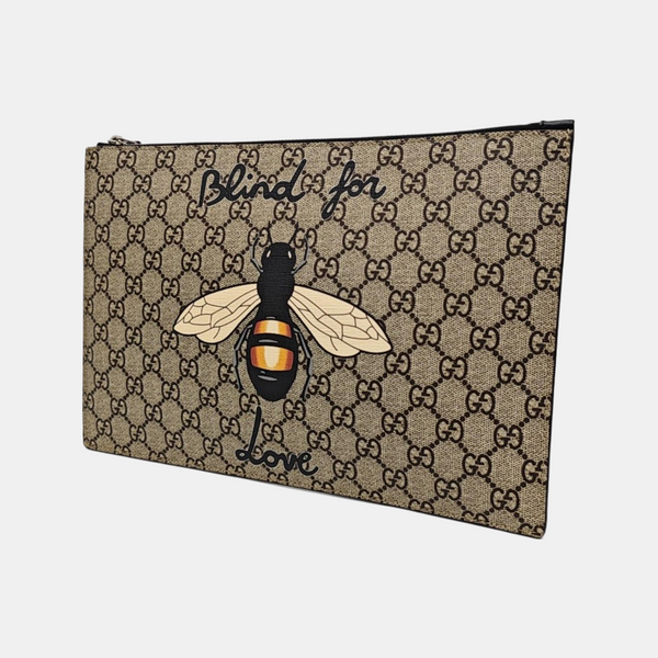 GG Supreme Monogram Coated Canvas Beige