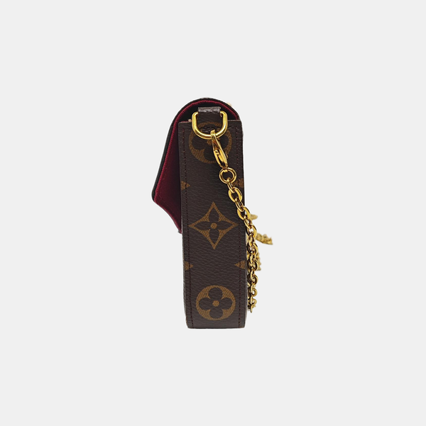 FÉLICIE Monogram Coated Canvas Brown