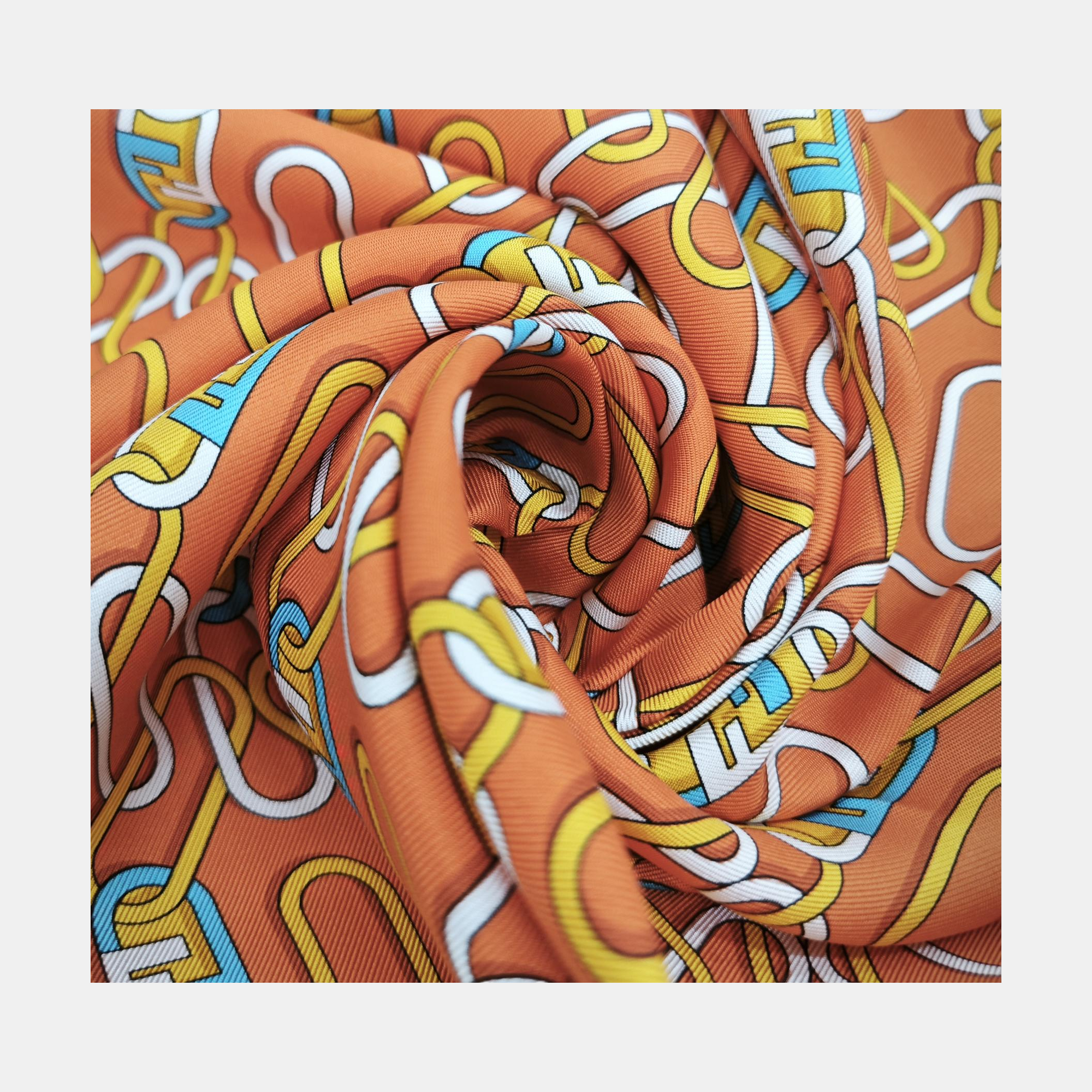 Mulberry Silk Silk Scarf Orange
