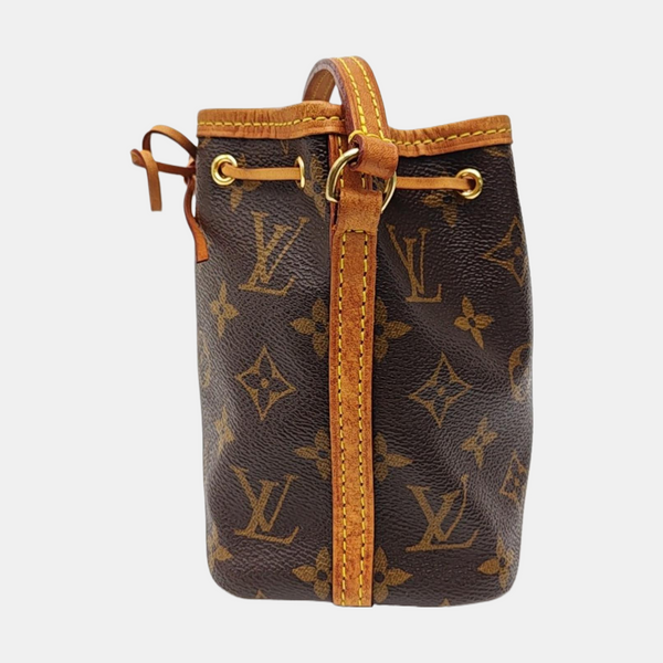 NÉONOÉ Nano Monogram Coated Canvas Brown