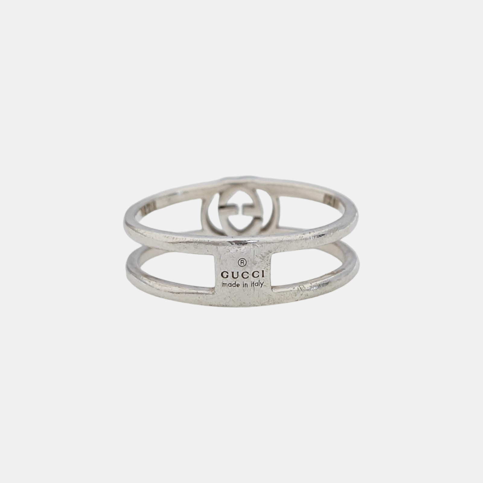Interlocking G 925 Sterling Silver Ring HK 17