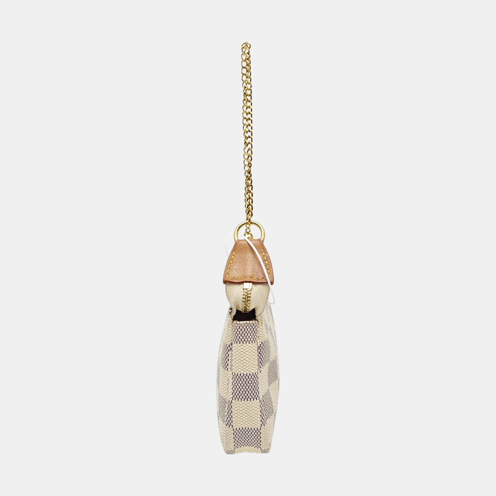 ACCESSOIRES Mini Damier Azur Coated Canvas White