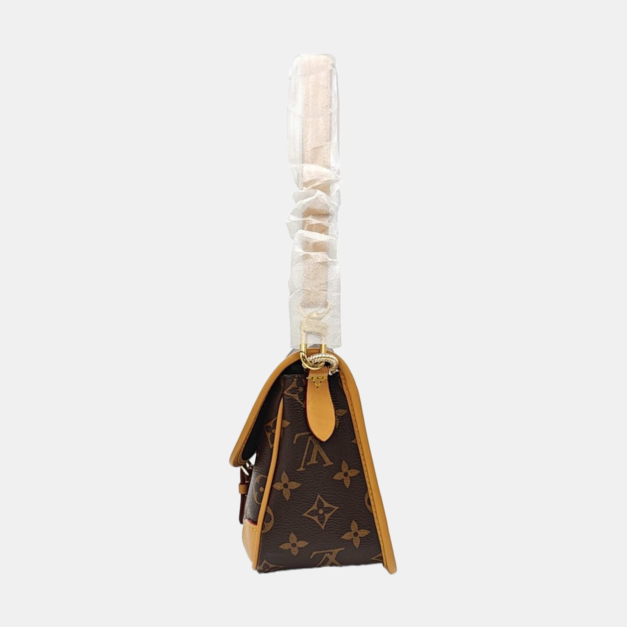 DIANE Monogram Coated Canvas Brown