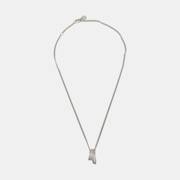 18k White Gold Silver Necklace