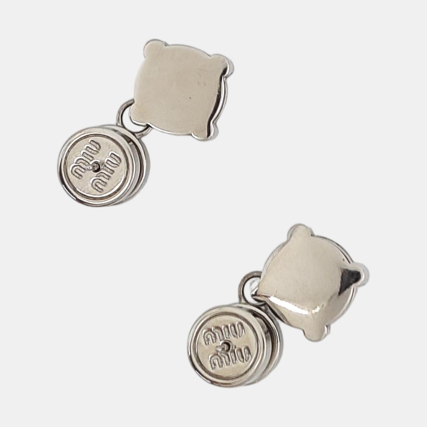 Metal Silver Earrings